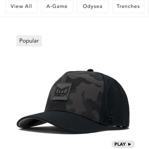Melin Black Camo Odysea Stacked Hydro Hat